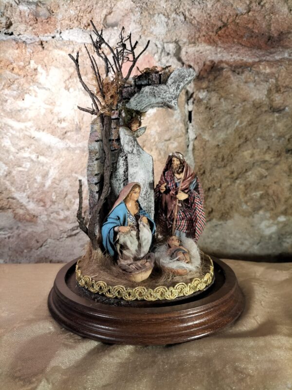 Natività in campana di vetro